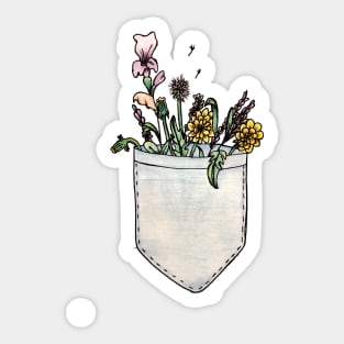 Pocket O' Flowers Sticker